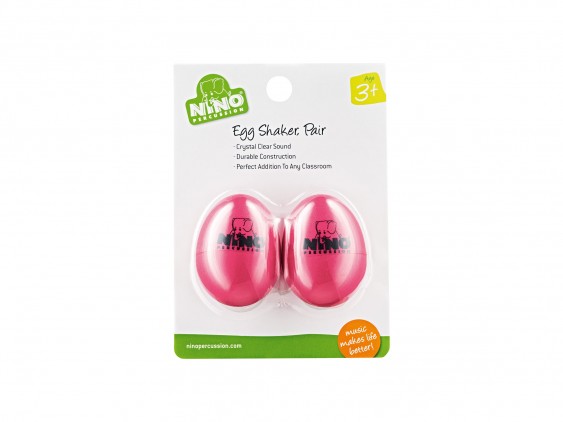 Nino Pair of Egg Shakers - Strawberry Pink