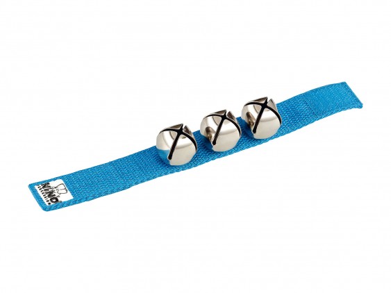 NINO Wrist Bells 9' Strap with 3 Bells - Blue