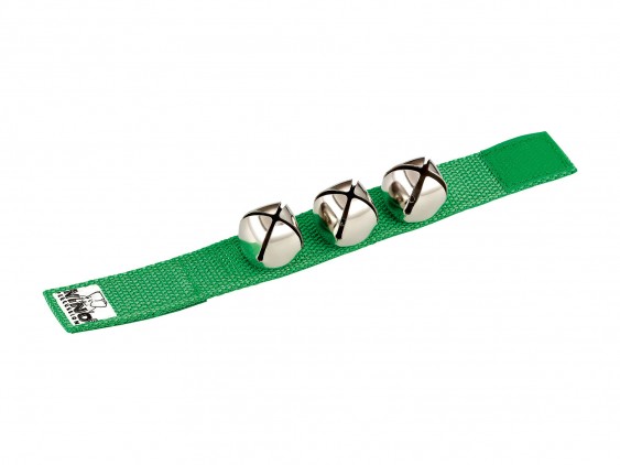 NINO Wrist Bells 9' Strap with 3 Bells - Green