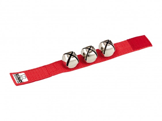 NINO Wrist Bells 9' Strap with 3 Bells - Red