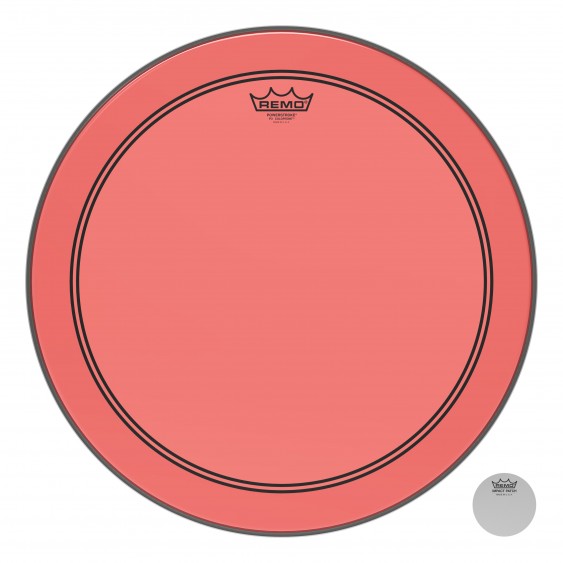 Remo 18" Powerstroke P3 Colortone Red Bass Drumhead