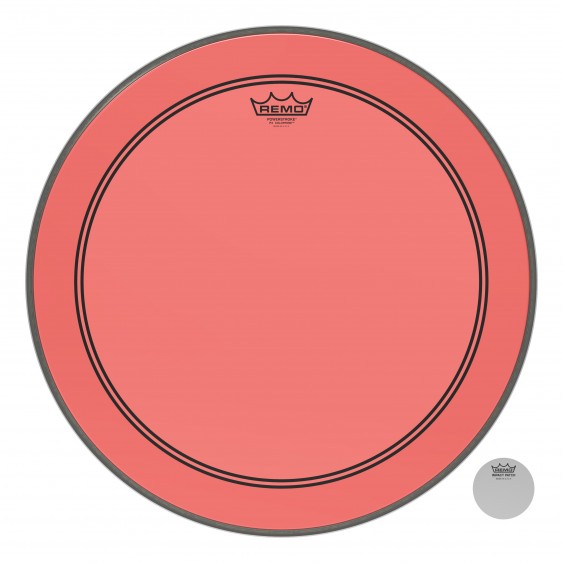Remo 20" Powerstroke P3 Colortone Red Bass Drumhead