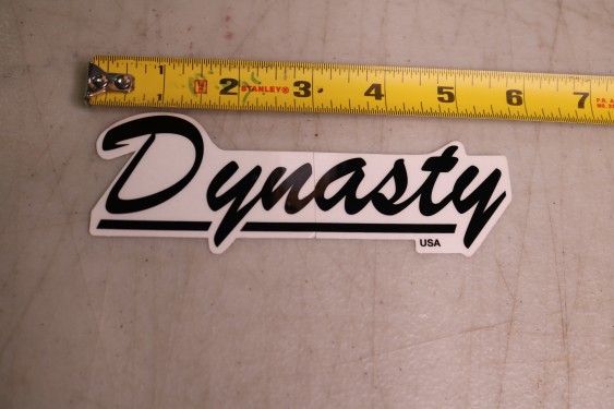 Dynasty Drum Decal Sticker - Small 6" - Black
