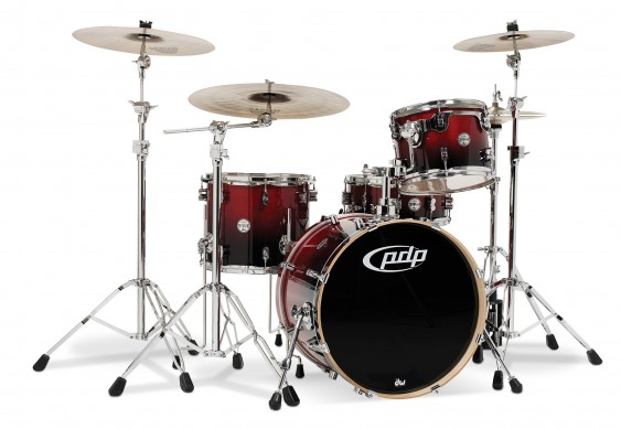 PDP Concept Series 4-Piece Birch Shell Pack, Cherry to Black Fade