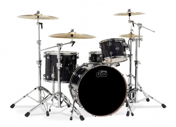 DW Drum Workshop Performance Series 12" 16" 22" with 6.5x14" Snare - Shell Pack - Ebony Stain