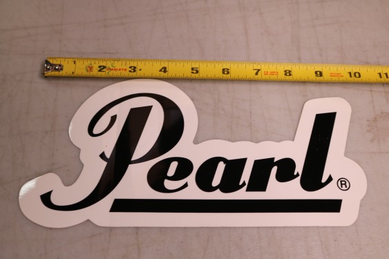 Pearl Drums Large Decal Sticker - 10" - Black