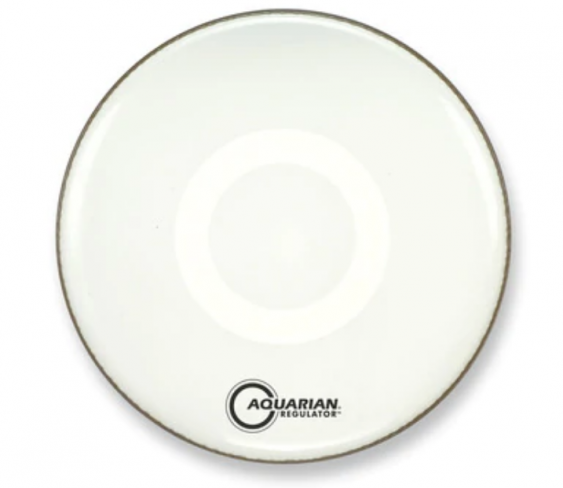 Aquarian 24'' Regulator w/ Full Head White Bass Drumhead