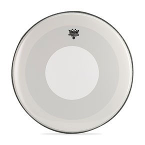 Remo 24" Smooth White Powerstroke 4 Bass Drumhead w/ White Dot Top Side