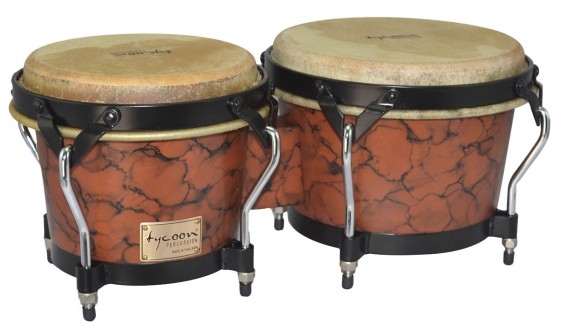 Tycoon Percussion 7 & 8 1/2 Supremo Series Bongos - Marble Finish