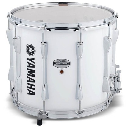Yamaha 6300 Series Power-Lite marching Snare Drum; 13" x 11", White