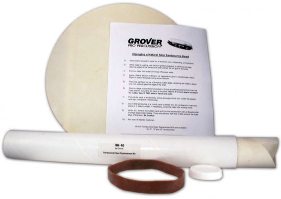Grover Tambourine Head Replacement Kit - 10"