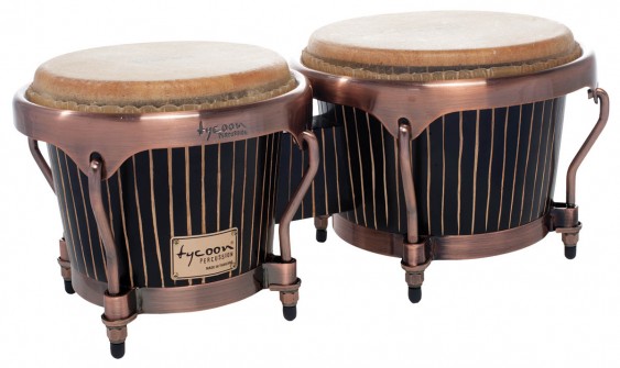 Tycoon Percussion 7 & 8 1/2 Master Hand-Crafted Pinstripe Series Bongos