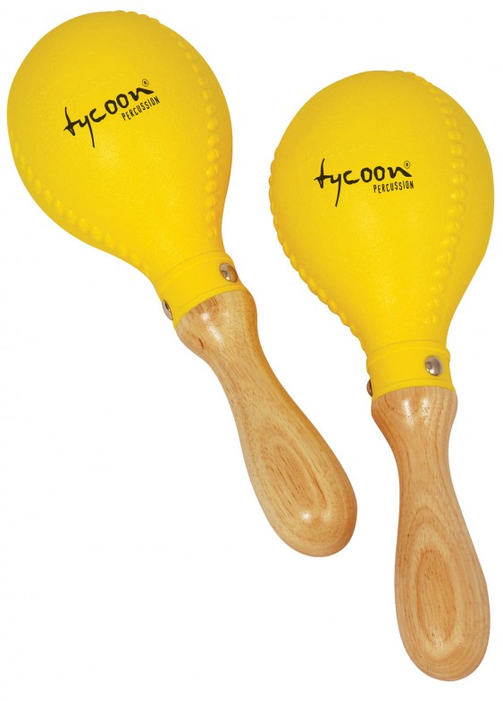 Tycoon Percussion Yellow Plastic Maracas