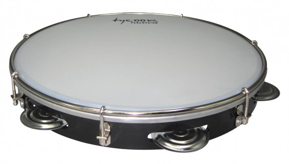 Tycoon Percussion 12 Abs Pandeiro - Black