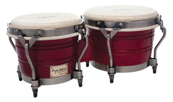 Tycoon Percussion 7 & 8 1/2 Signature Classic Series Bongos - Red Finish