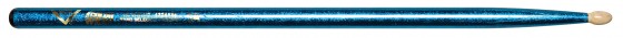 Vater Color Wrap Series Color Wrap 5A Blue Sparkle Wood VCB5A Drum Sticks