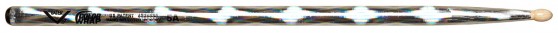 Vater Color Wrap Series Color Wrap 5A Silver Optic Wood VCS5A Drum Sticks