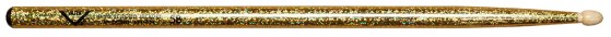 Vater Color Wrap Series Color Wrap 5B Gold Sparkle Wood VCG5B Drum Sticks