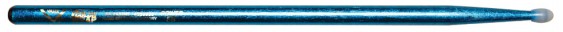 Vater Color Wrap Power 5B Blue Sparkle Nylon Tip Drumsticks