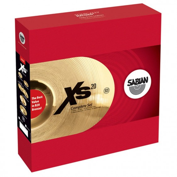 SABIAN Xs20 Complete Cymbal Set Brilliant w/o Bag