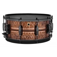 Ludwig 14x6.5 Raw Copperphonic Hammered Snare Drum with Black Nickel Hardware