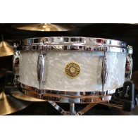 Gretsch USA Custom Ridgeland 5x14 Snare Drum in White Marine Pearl - Open Box