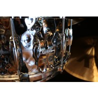 Gretsch USA Custom 6.5x14 Hammered Chrome over Brass Snare Drum - Open Box