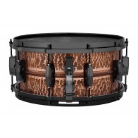 Ludwig 14x6.5 Raw Copperphonic Hammered Snare Drum with Black Nickel Hardware