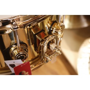 DW Drumworkshop Brass Snare Polished, Gd Hw