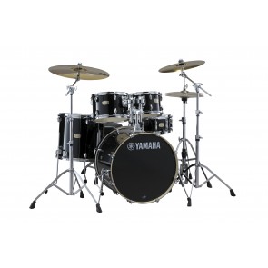 Yamaha SBP0F56W 5-Piece Stage Custom Birch Drum Set with Hardware - Raven Black