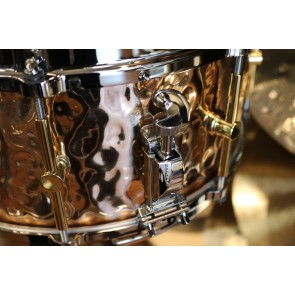 Canopus 6.5x14 Hammered Bronze Snare Drum w/ Die Cast Hoops