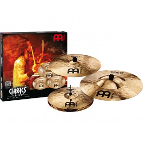 Meinl Classics Custom Extreme Metal Matched Cymbal Set: 14" Extreme Metal Hihat, 18" Extreme Metal Crash, 20" Extreme Metal Ride Cymbal
