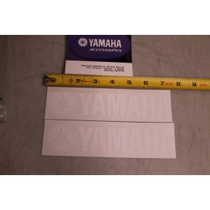 Yamaha Drum Decal Sticker - Pack of 2 - White