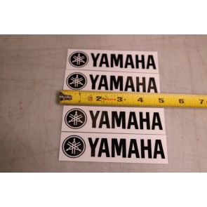 Yamaha Drum Decal Sticker - Pack of 4 - Small 5" - Black