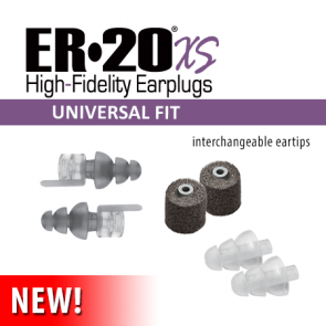 ER20XS Universal Low-Profile Earplugs