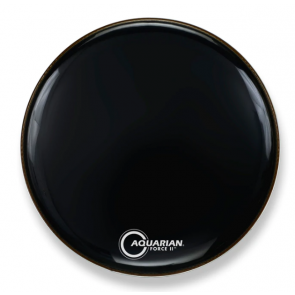 Aquarian 28'' Force II Video Gloss Black Bass Drumhead