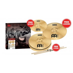 Meinl HCS Cymbal Package with 13" HiHats 14" Crash and FREE 10" Splash and ProMark 5A Sticks!