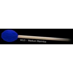Innovative Percussion WU3 She-e Wu Series Medium Marimba Mallets - Electric Blue Yarn - Birch