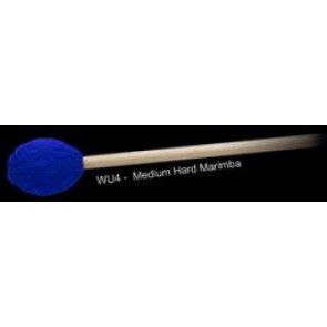 Innovative Percussion WU4 She-e Wu Series Medium Hard Marimba Mallets - Electric Blue Yarn - Birch