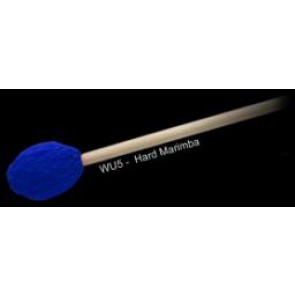 Innovative Percussion WU5 She-e Wu Series Hard Marimba Mallets - Electric Blue Yarn - Birch