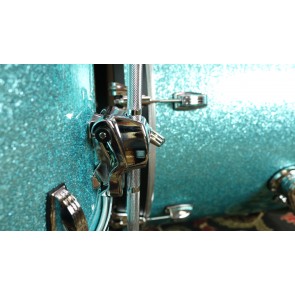Ludwig Classic Maple Shell Kit in Turquoise Glitter Downbeat 14x20, 8x12, 14x14, w/ Free matching 5x14 Snare Drum