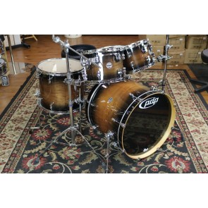 PDP Pacific Concept Maple Exotic Shell Pack in Charcoal Burst over Walnut PDCMX2215WC
