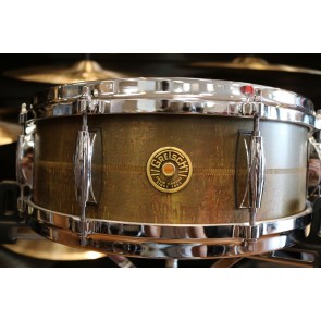 Gretsch USA Custom 5x14 Aged Bell Brass Snare Drum - Open Box