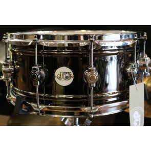 DW Design Series Black Nickel over Brass 6.5x14 Snare Drum DDSD6514BNCR