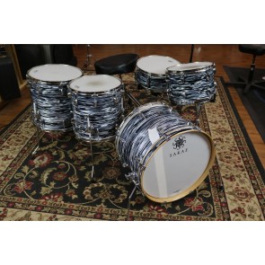 Sakae Trilogy Series Street Kit, 14x20 Bass, 8x12 Tom, 14x14 Floor, 16x16 Floor, 5.5x14 Snare Drum, Black Oyster Pearl