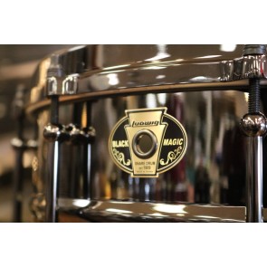 Ludwig Black Magic 6.5x14 Snare Drum With Black Chrome Hardware and die-cast hoops