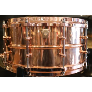 Ludwig 6.5x14 Smooth Copper Phonic Snare Drum with Copper Hardware/ Die-cast Hoops
