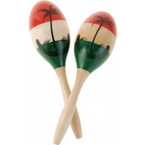 Latin Percussion CP Large Red Wood Maracas