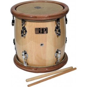 Latin Percussion Natural Wood Tambora w/ Wood Rim & Beaters