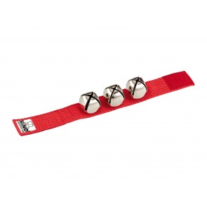 NINO Wrist Bells 9' Strap with 3 Bells - Red